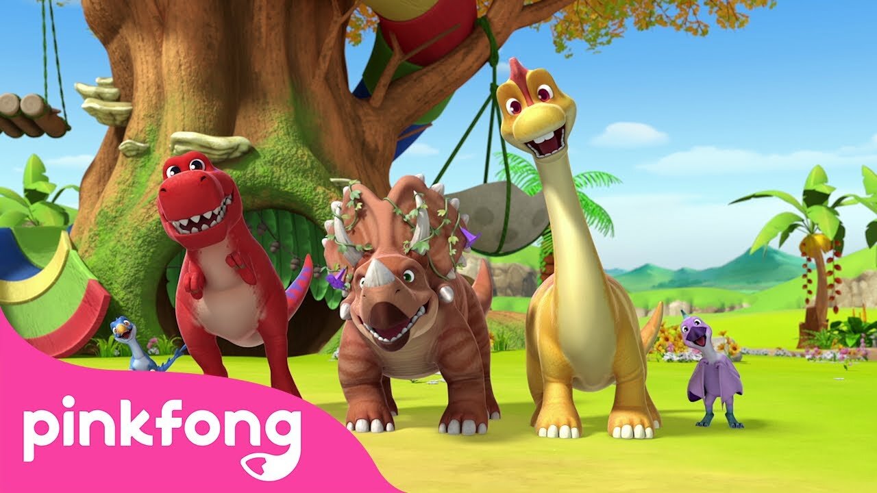 Dinosaurs for Kids - Pinkfong's Little Dino School [Ep 10-12] - Cartoon & Song - Pinkfong Official