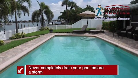 Preparing your pool before a storm | Tracking the Tropics Quick Tip