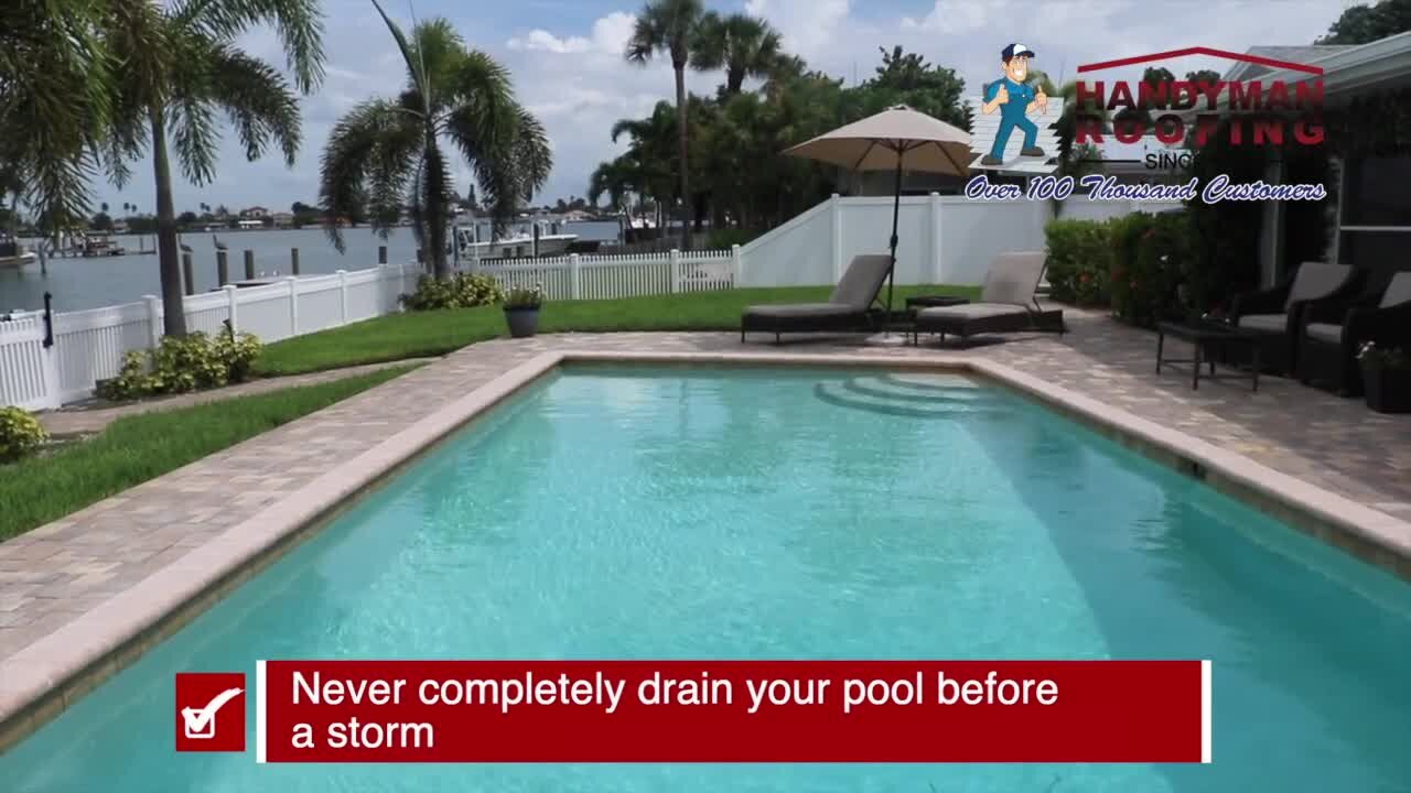 Preparing your pool before a storm | Tracking the Tropics Quick Tip