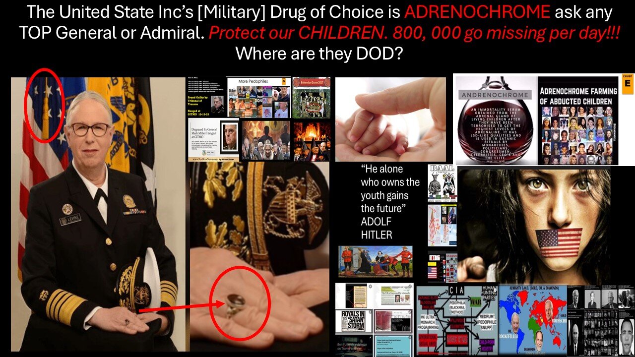 ASK THE UNITED STATES INC GENERALS AND ADMIRALS (OUR MAIN DEFENDANTS) WHAT THEIR DRUG OF CHOICE IS