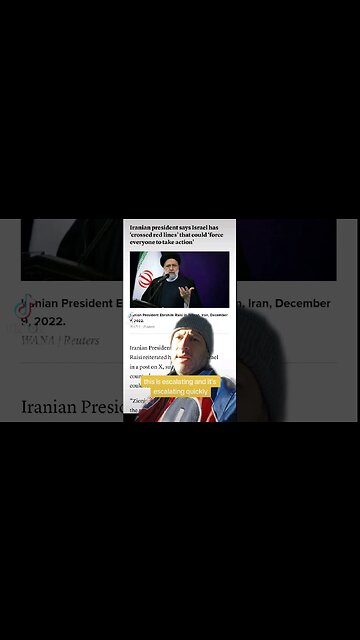 Iran President says Israel crossed the red line and soon everyone will be forced to take action