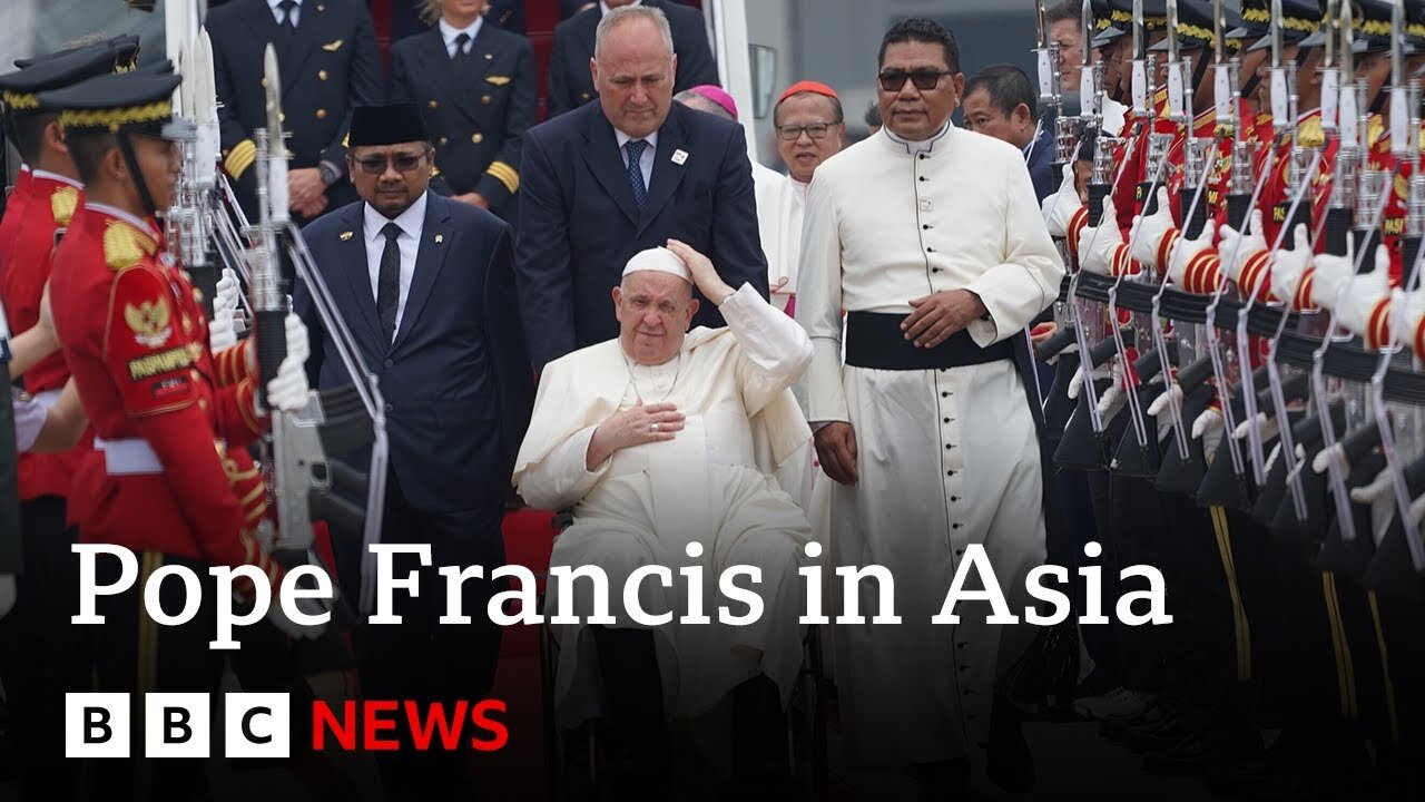 Pope Francis begins historic Asia Pacific trip | BBC News