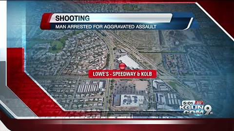 Man arrested following east side parking lot shooting