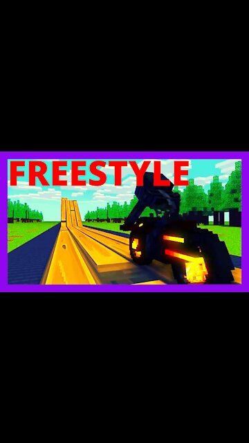 Monster School Short Animation Motorcycle Freestyle