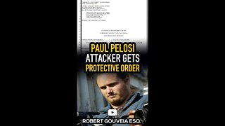 Pelosi Attacker GETS Protective Order #shorts