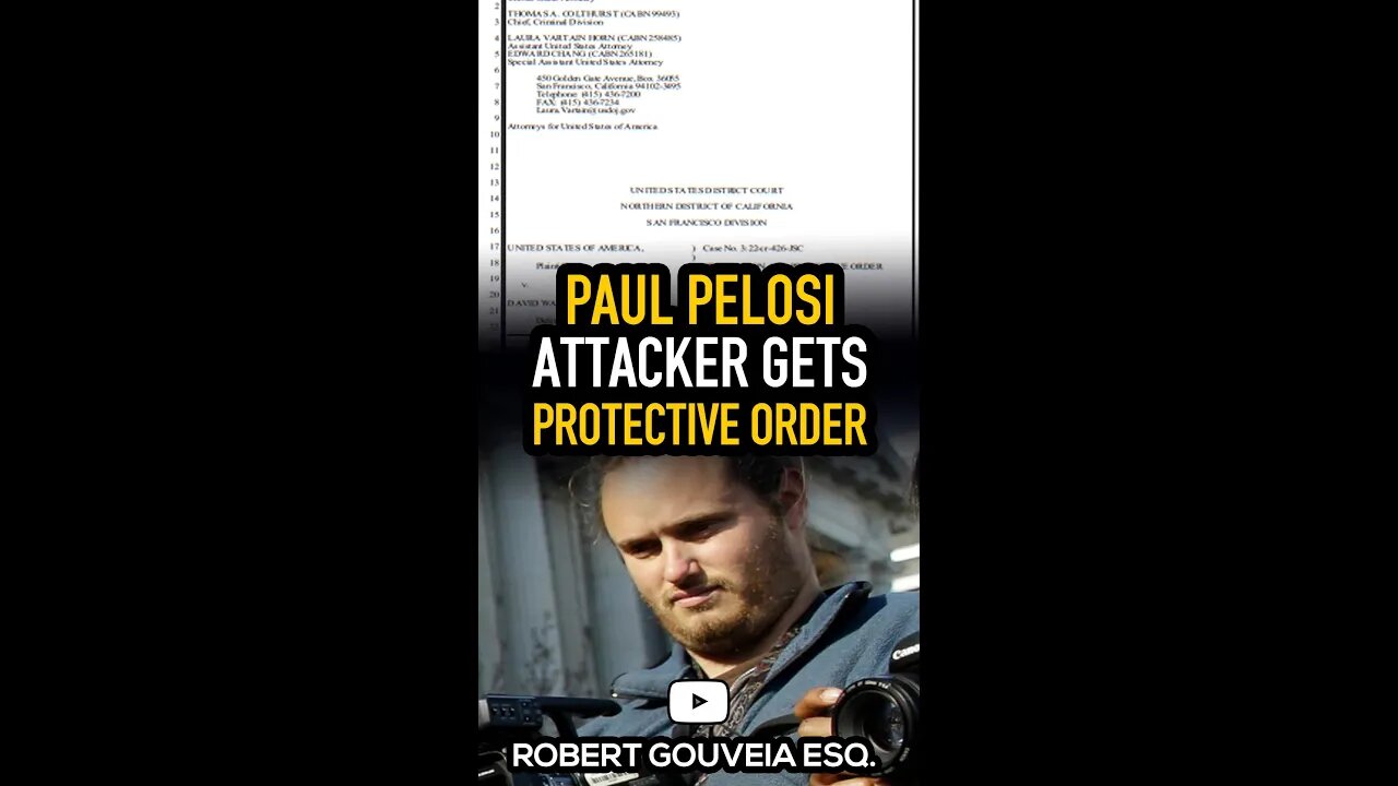 Pelosi Attacker GETS Protective Order #shorts
