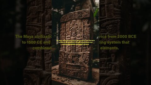 Unveiling Maya Script: The Intricate Ancient Writing System #shorts #shortsfeed #shortsvideo