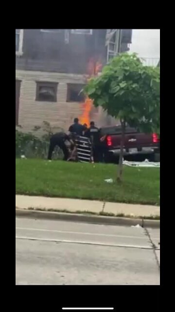 Video: Truck being pursued by MPD crashes into home, catches fire