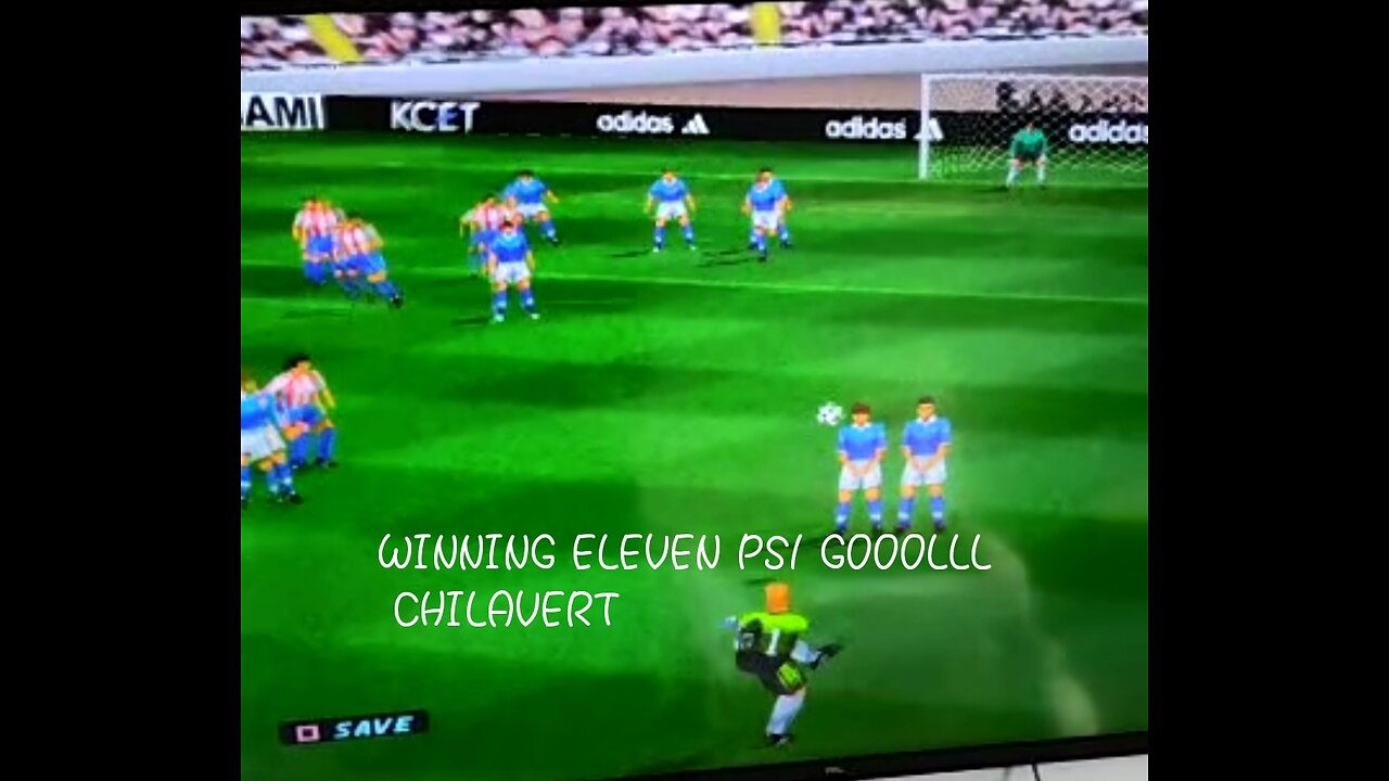 CHILAVERT GOOOOLLLL WINNING ELEVEN PS1