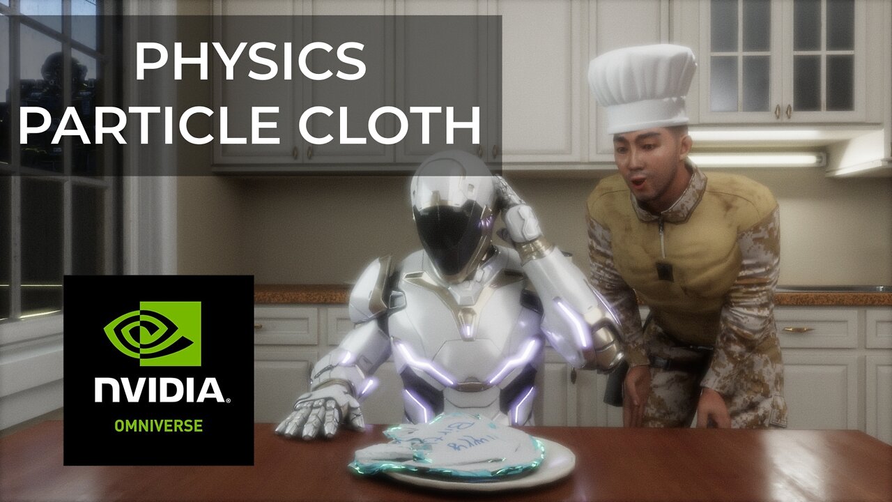 Omniverse Machinima Physics Particle Cloth Test | Cake Mission Outtakes