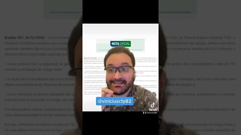 URGENTE! Ministério da Defesa rebate narrativas da imprensa sobre o relatório das Forças Armadas P1