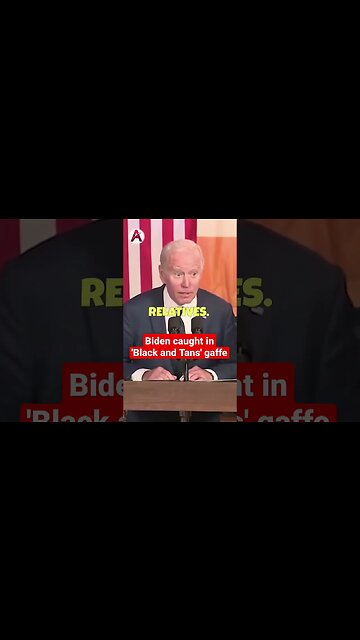 Biden caught in 'Black and Tans' gaffe