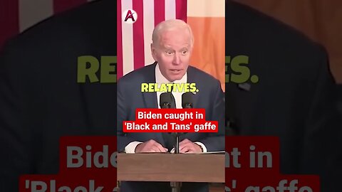 Biden caught in 'Black and Tans' gaffe