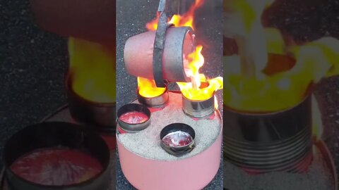 🔥🔥 Pouring Red Hot Metal - Molten Metal #shorts #entertainment #fyp #cool