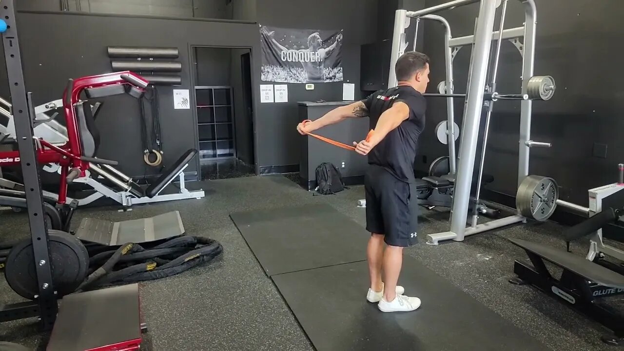 Resistance Band Shoulder Extension (Pronated)