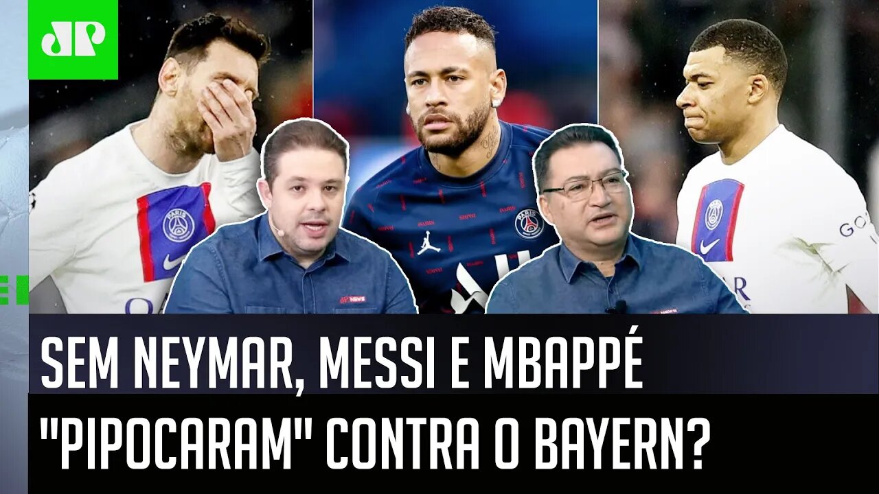 "É UMA BOBAGEM falar ISSO do Neymar! E o Messi e o Mbappé hoje..." PSG CAI pro Bayern e GERA DEBATE!