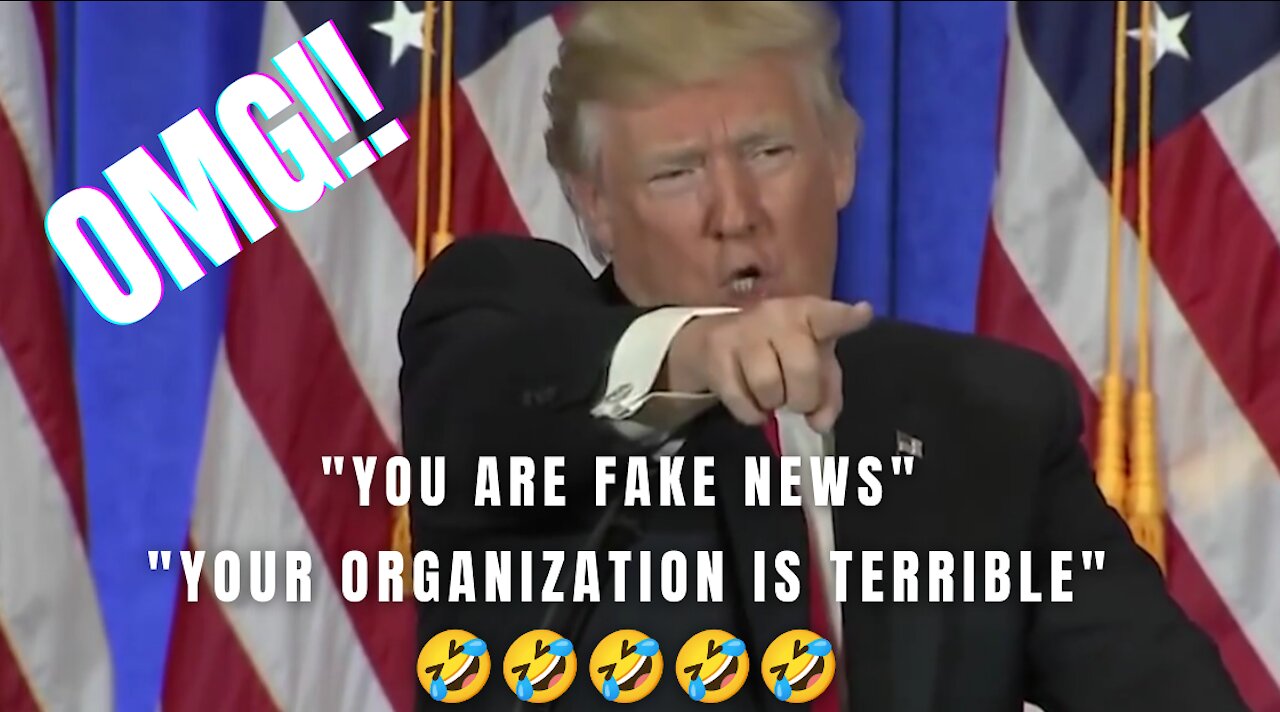 TRUMP BASHING THE MEDIA 😂😂