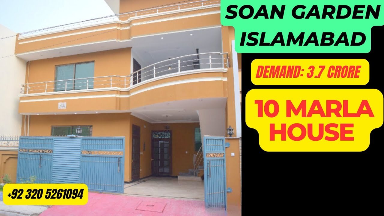 10 Marla Stylish Home in Soan Garden, Islamabad | Price: 3.7 Crore | Gas Meter Installed