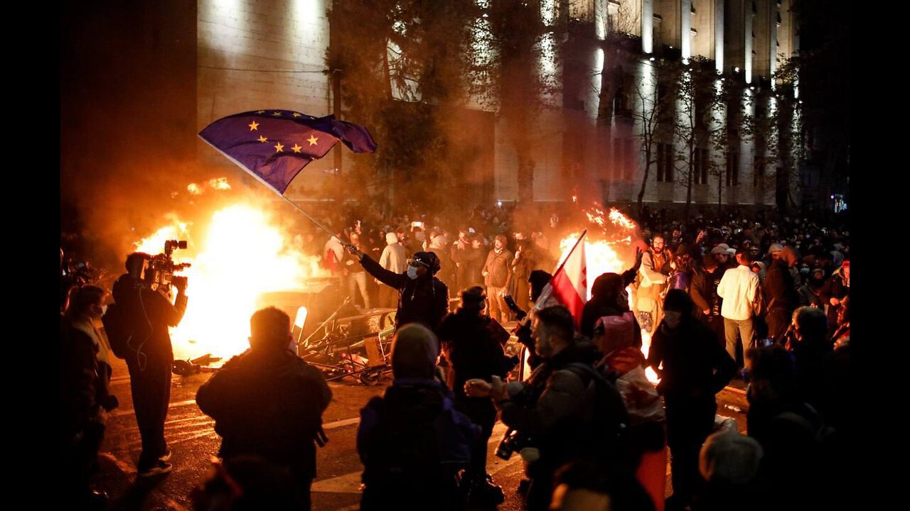 🇬🇪🇪🇺 Protests against the suspension of Georgia's European integration