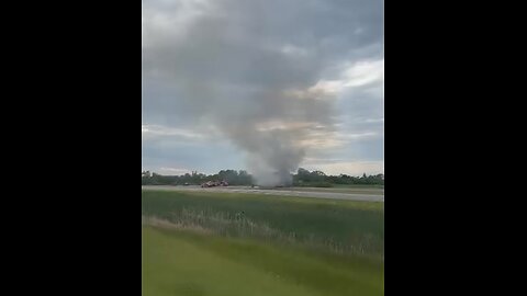 Truck Fire In Manitoba