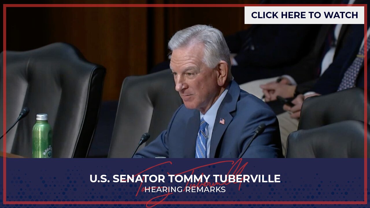 Senator Tuberville Questions Air Force and Navy Nominees