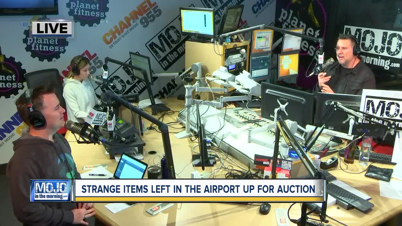 Mojo in the Morning: Strange items left in airport up for auction