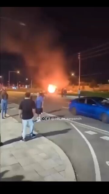 Vehicle On Fire On Vaughan