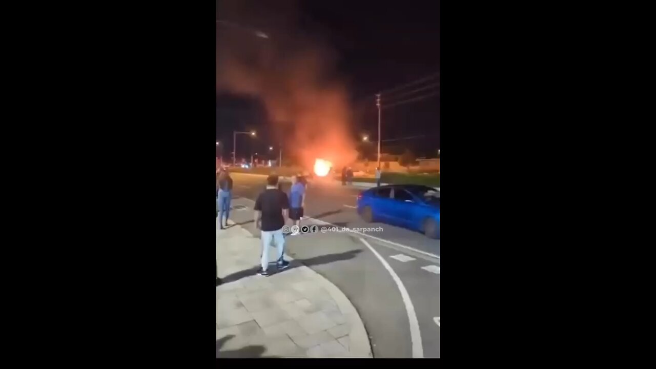 Vehicle On Fire On Vaughan