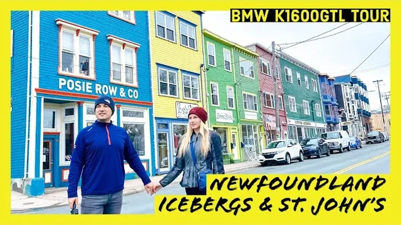 Motorcycle Adventure: BMW K1600GTL Tour - Newfoundland, Rocky Point, St. John's, Cabot Tower