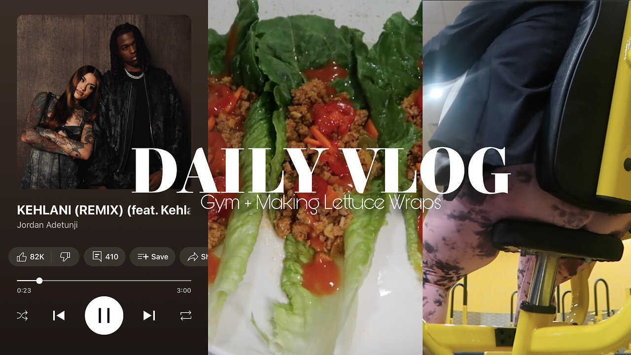 DAILY VLOG | GYM + MAKING GROUND TURKEY LETTUCE WRAPS