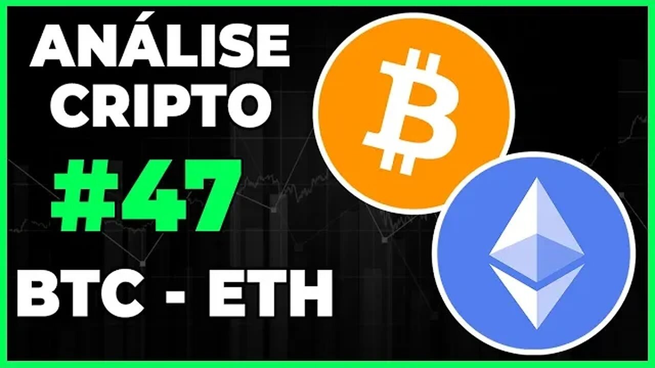 ANÁLISE CRIPTO #47 - BTC BITCOIN E ETH ETHEREUM - QUANDO IREMOS CORRIGIR? IREMOS NOS 20K?