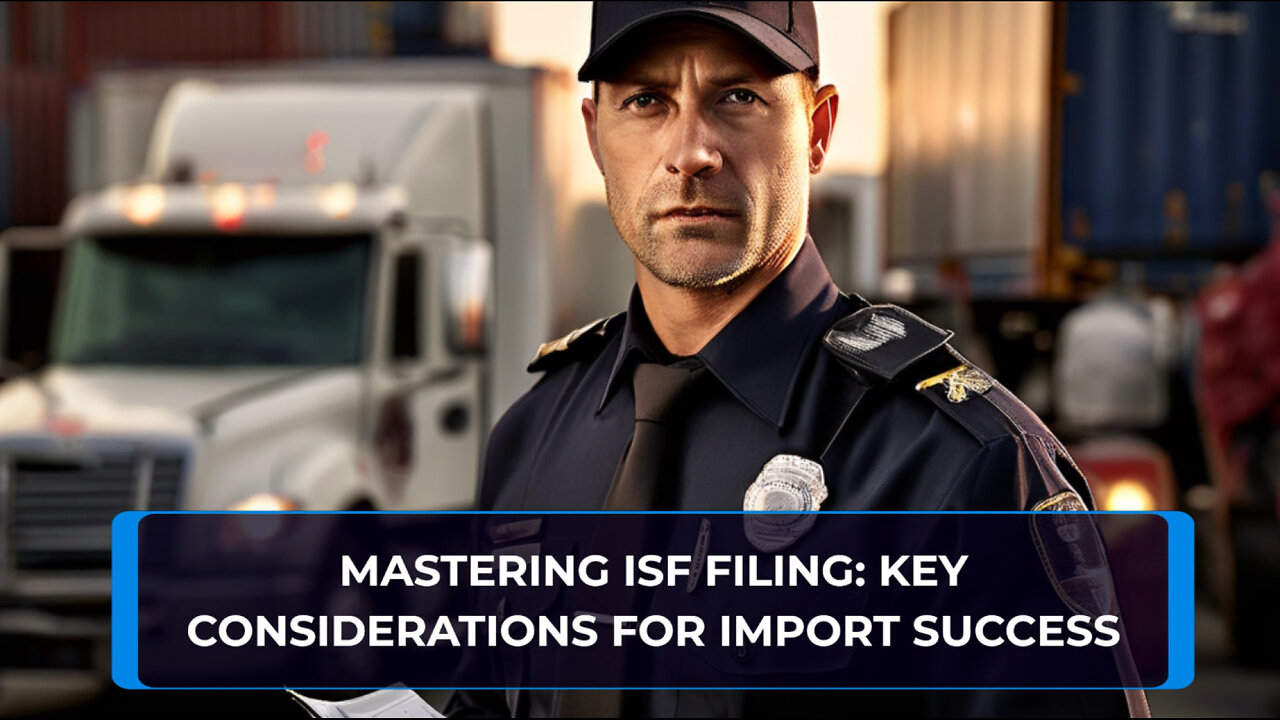 Mastering the Art of ISF Filing: Key Considerations for Import Success!