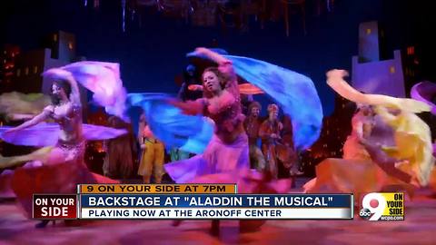 Backstage at 'Aladdin The Musical'