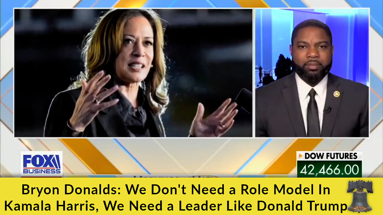 Byron Donalds: We Don't Need a Role Model In Kamala Harris, We Need a Leader Like Donald Trump