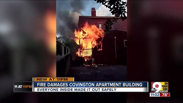 Two families displaced after Covington fire