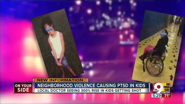 Cincinnati doctor says children suffer from PTSD because of neighborhood violence