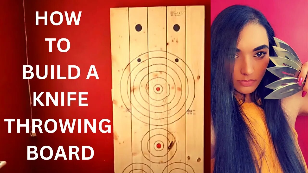 How to build a vertical knife throwing board for beginners tutorial | Knife Throwing