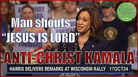 🚨 ANTICHRIST KAMALA HARRIS 🚨 [10SECS: AFTER MAN SHOUTS "JESUS IS LORD"]