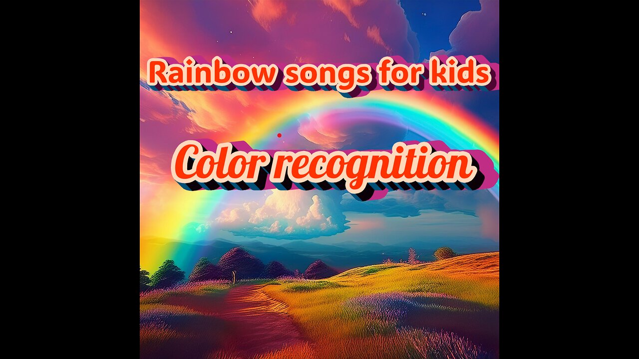 Rainbow song for kids learning colors