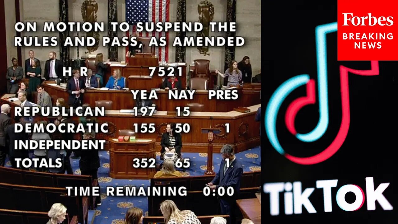 BREAKING NEWS: House Votes Overwhelmingly To Advance Bill That Could Ban TikTok