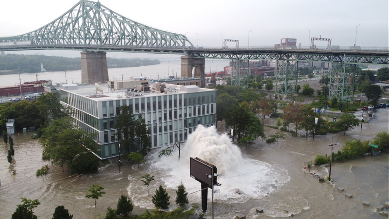 Ontario inondés et Geyser a Montréal 'les aléas climatiques'