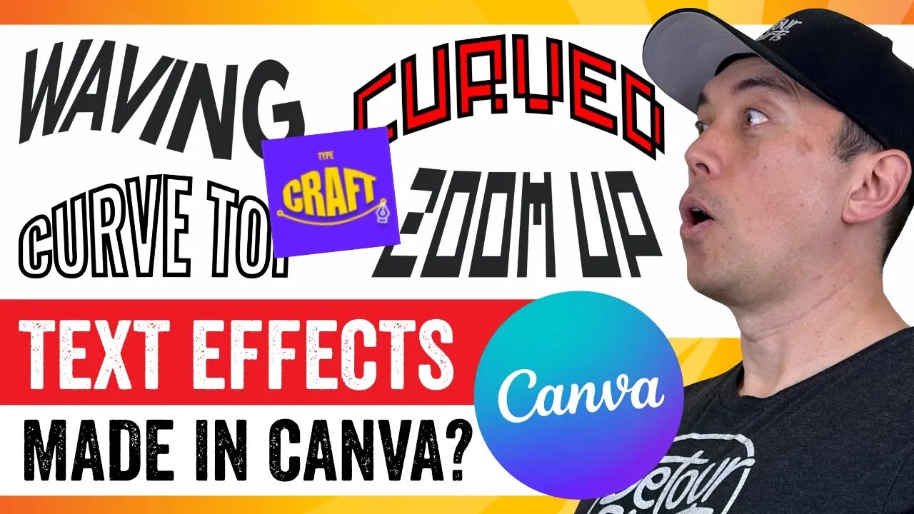 HOW TO WARP TEXT IN CANVA using TypeCraft.... Step by step tutorial