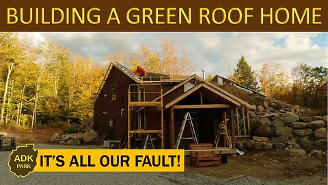 Off-Grid Green Roof Home Build - It's all our fault!