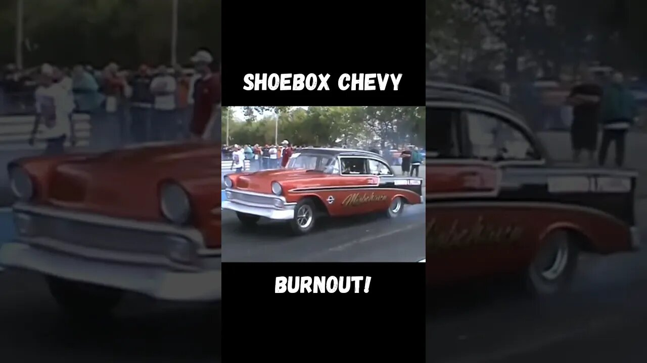 Shoebox Chevy Burnout! #shorts