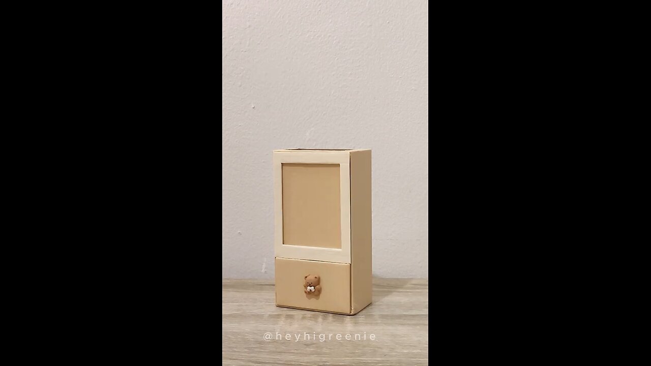 Kotak Bekas HP menjadi tempat pena lucu ✨ #diydaribarangbekas #kotakhpbekas #diycraft #kardusbekasja