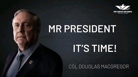 ⚠️BREAKING: Colonel Douglas Macgregor Has Called for the Public Removal of Joe Biden as President