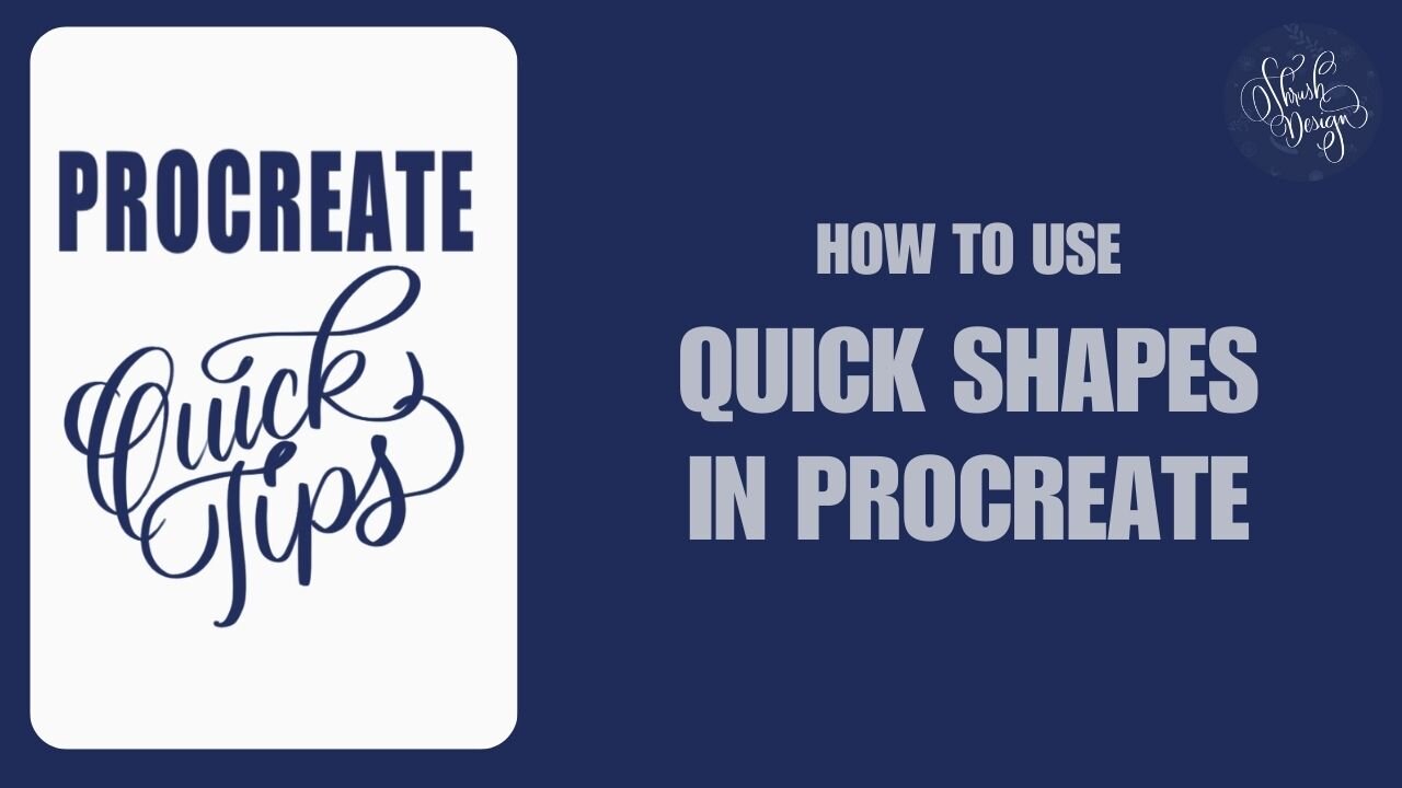 Procreate Quick Tips | Using Quick Shapes on Procreate | Procreate for Beginners