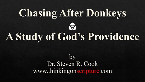 Chasing After Donkeys - A Study of God's Providence