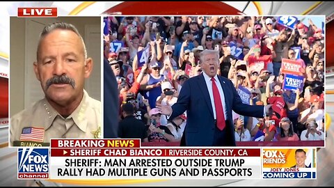 Sheriff Slams California Criminal Laws Which Released Man With Guns Outside Trump Rally