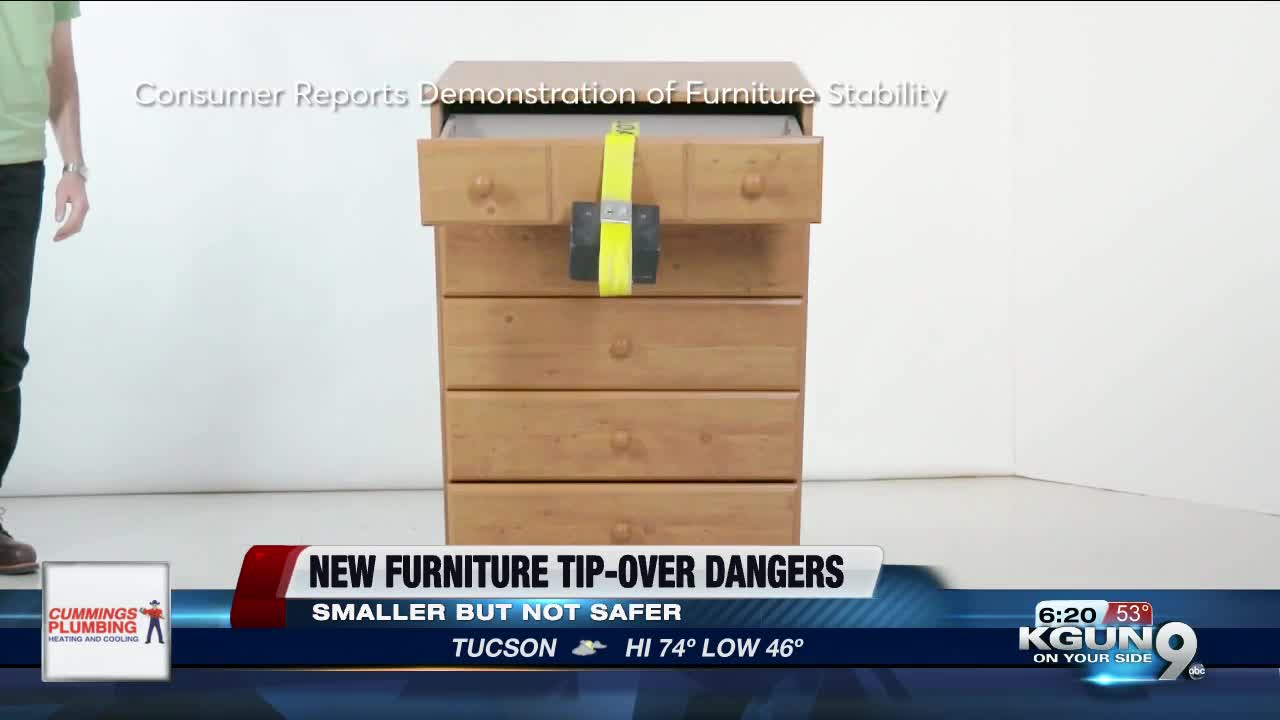 Consumer Reports: New furniture tip-over dangers